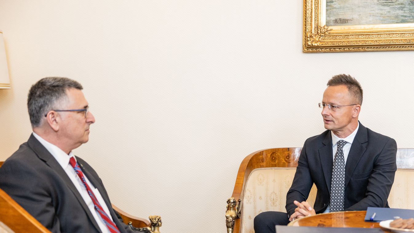 Szijjártó Péter fogadja Izrael Állam külügyminiszterét (Fotó: Csudai Sándor)