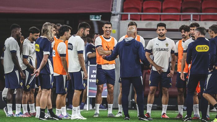 Portugál válogatott edzése
Cristiano Ronaldo