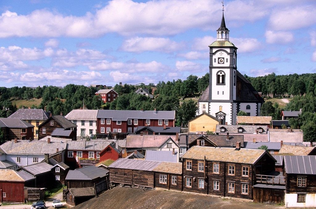 Norway, Roros city, a former mining city (copper), classified World Heritage by UNESCO (Photo by CINTRACT Romain / hemis.fr / Hemis via AFP)