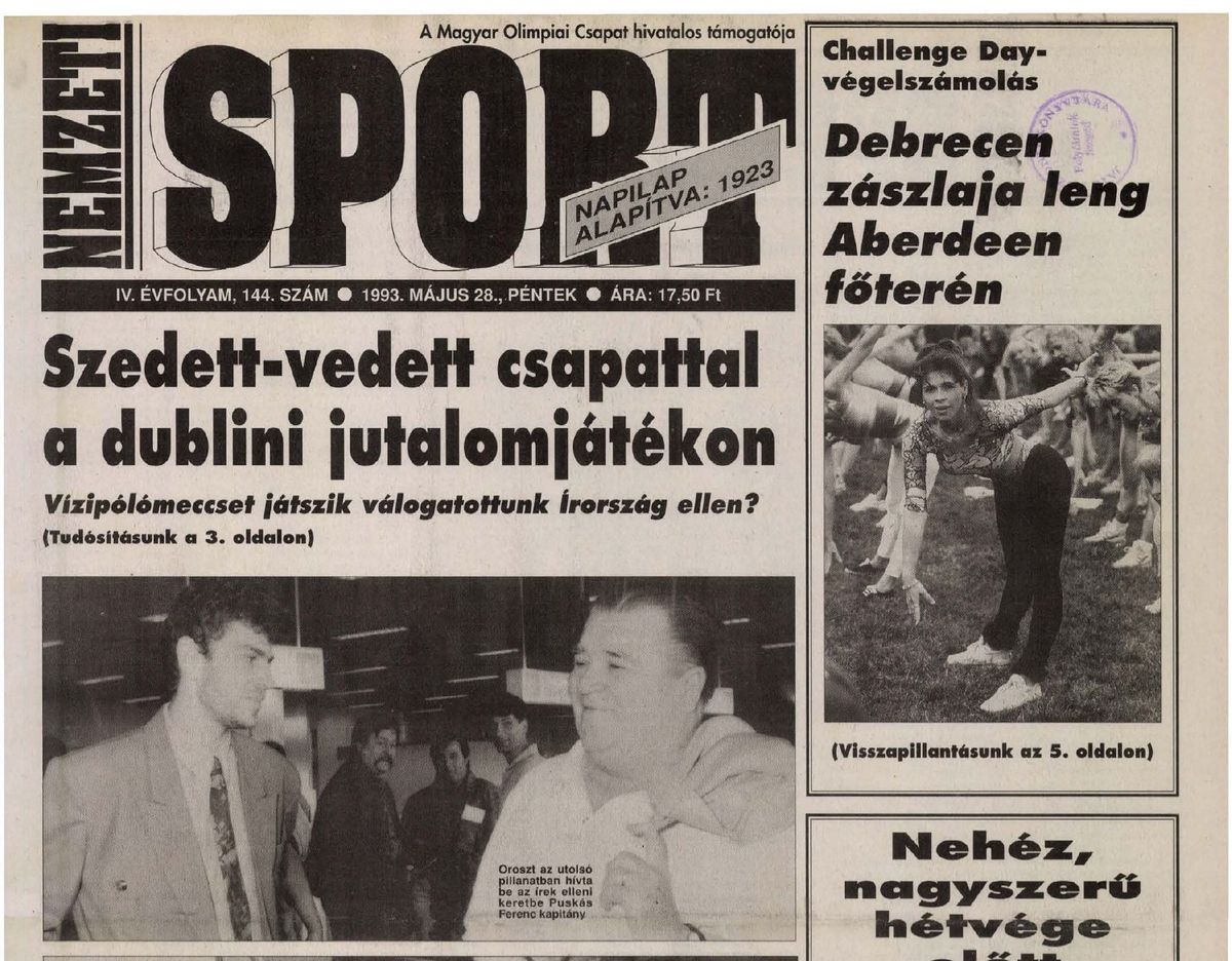 Puskás Ferenc azt hívta be az utolsó napon, akit el lehetett érni telefonon