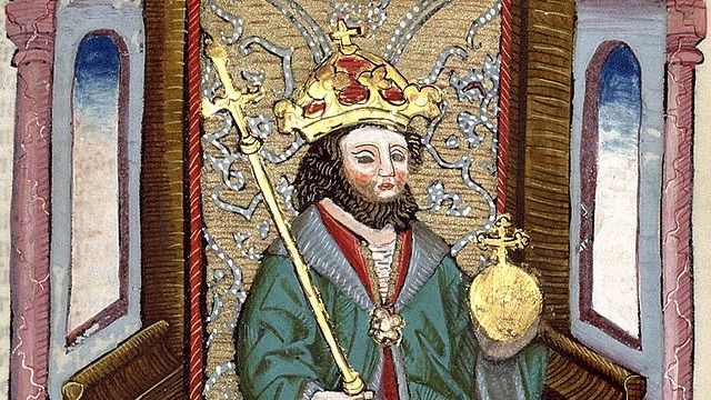Aba Sámuel a Thúróczy Krónikában. forrás: Thúróczy Krónika.