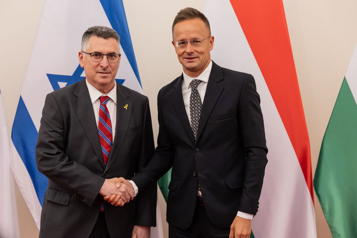 Szijjártó Péter fogadja Izrael Állam külügyminiszterét (Fotó: Csudai Sándor)