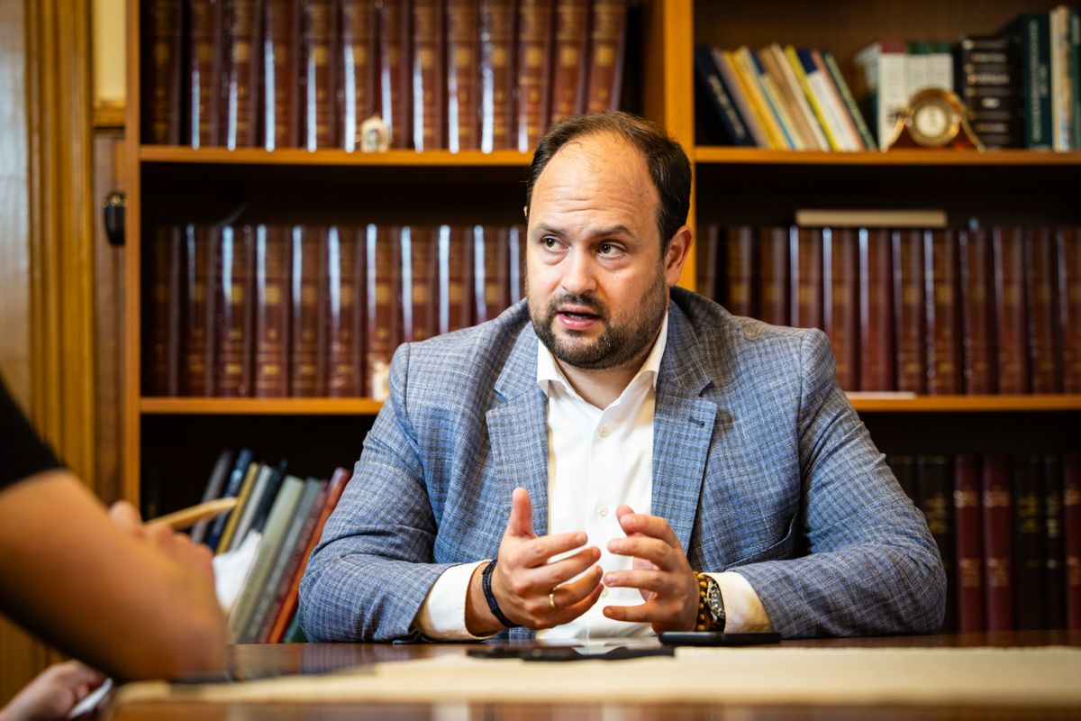 Nacsa Lőrinc szerint mindent elmond a Tisza Pártról, hogy Tarr Zoltán ukrán kollégáinak még csak véletlenül sem nevezte meg a kárpátaljai magyarokat (Fotó: Ladóczki Balázs)