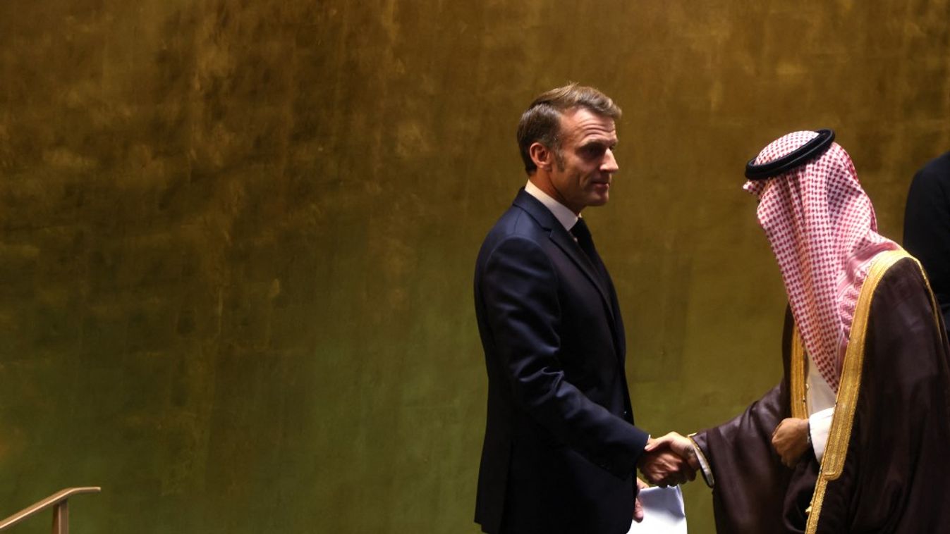 Macron bejelentette, hogy Franciaország elismeri Palesztinát (Fotó: AFP)