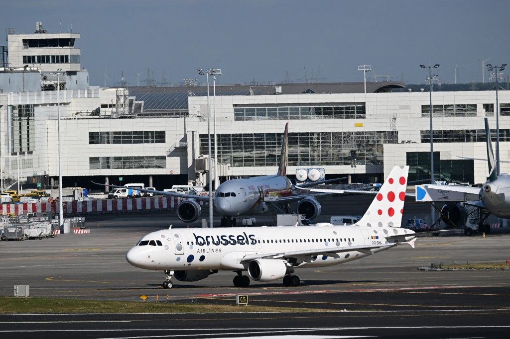 A Brussels Airlines több járatát is törölték a Zaventem repülőtéren (illusztráció, forrás: AFP)
