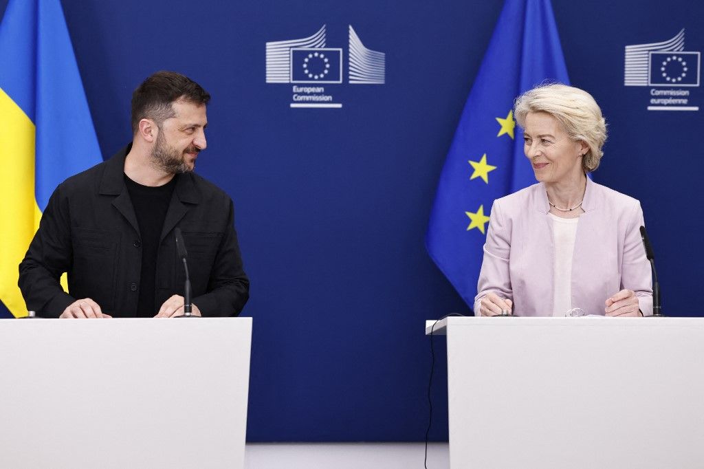 Volodimir Zelenszkij és Ursula von der Leyen