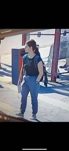 Az utolsó kép, amelyen látni lehet Kaszás Nikolettet (Forrás: police.hu)