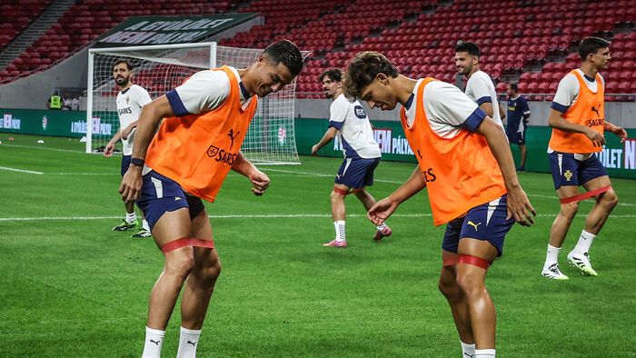 Portugál válogatott edzése
Cristiano Ronaldo