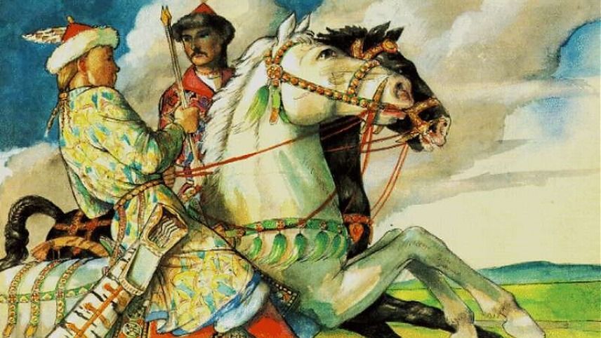 A honfoglaló magyarok. forrás: László Gyula: 50 rajz a honfoglalókról.