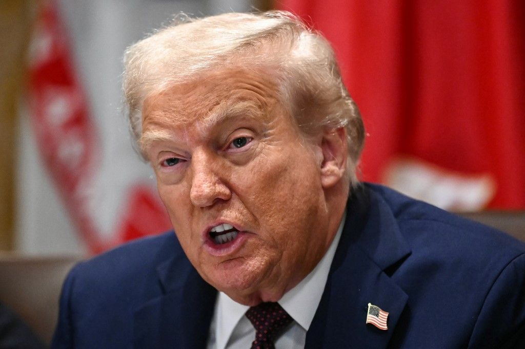 Donald Trump szerint valami történni fog (Fotó: MANDEL NGAN / AFP)