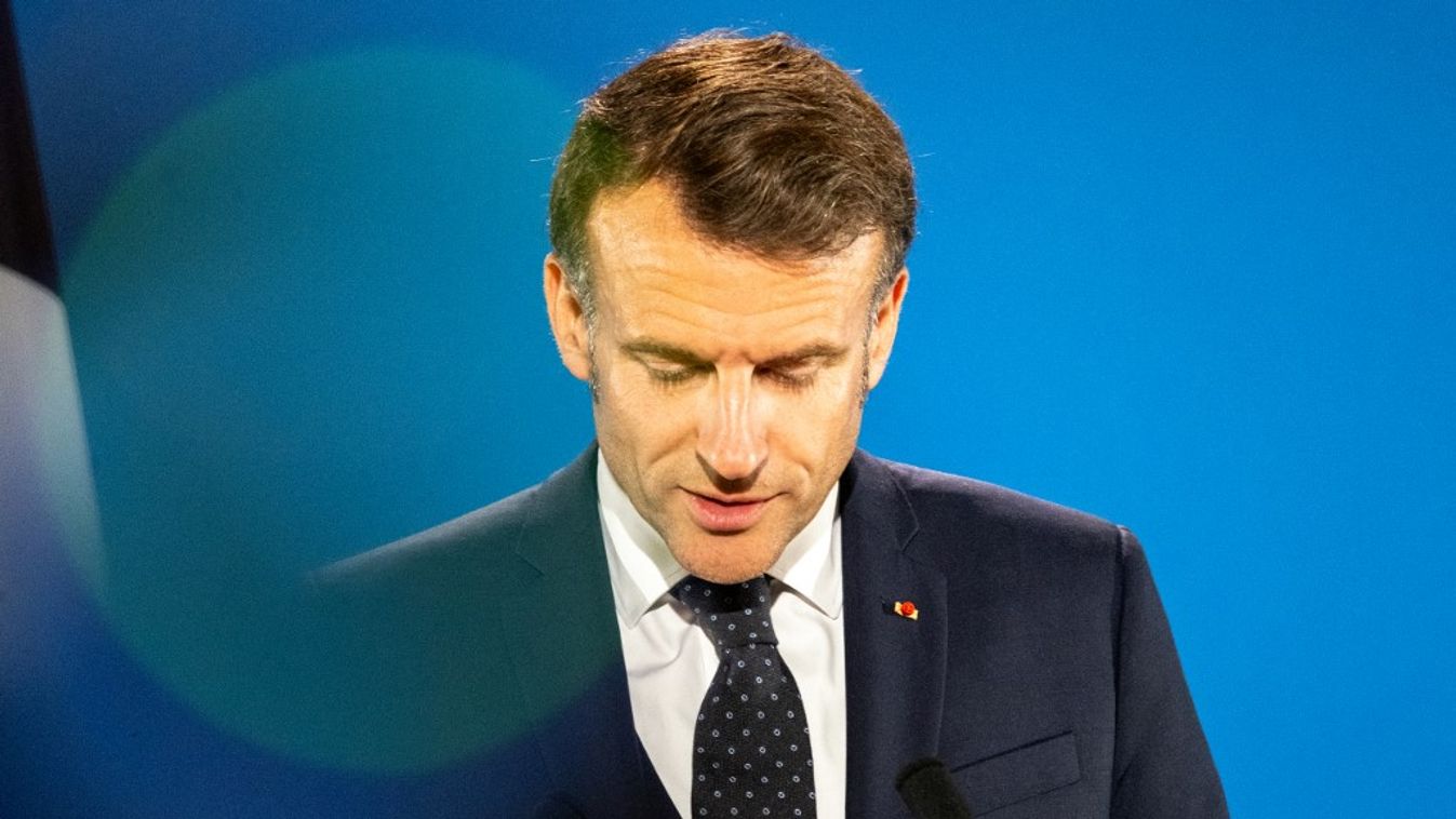 Emmanuel Macron francia elnök (Fotó: AFP)