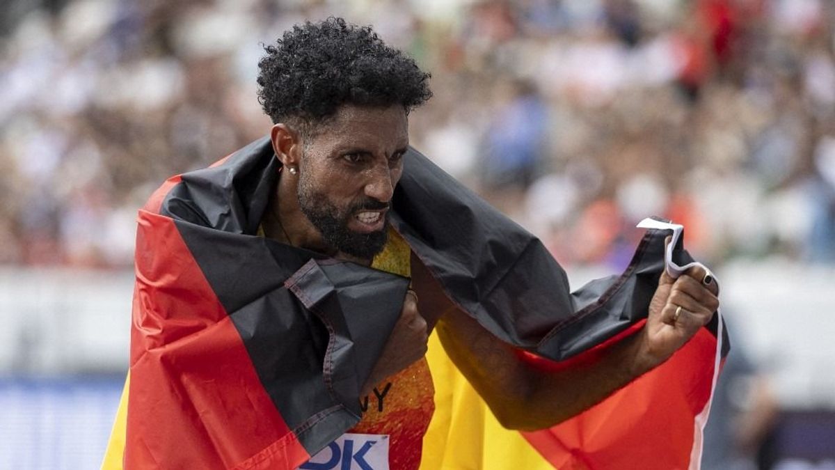 A németek egy eritreai menekültet ünnepelnek, aki lerészegedne az atlétikai vb-n
