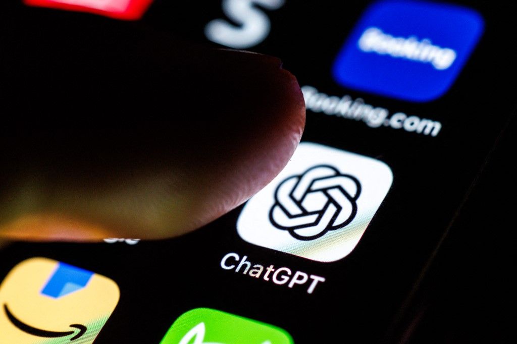 02 September 2025, Lower Saxony, Norden: The logo of the ChatGPT app can be seen on the display of a smartphone on September 2, 2025, while an index finger approaches the application's icon. ChatGPT, also known as Generative Pretrained Transformer (GPT), is a state-of-the-art AI chatbot (Artificial Intelligence, Chatbot, Large Language Model, LLM) developed by the software company OpenAI. It uses advanced machine learning algorithms to generate human-like responses to a seemingly limitless range of queries. (symbol image, symbol photo, illustration, symbolic photo, illustrative photo, theme image, general image, theme photo) Photo: Matthias Balk/dpa (Photo by MATTHIAS BALK / dpa Picture-Alliance via AFP)