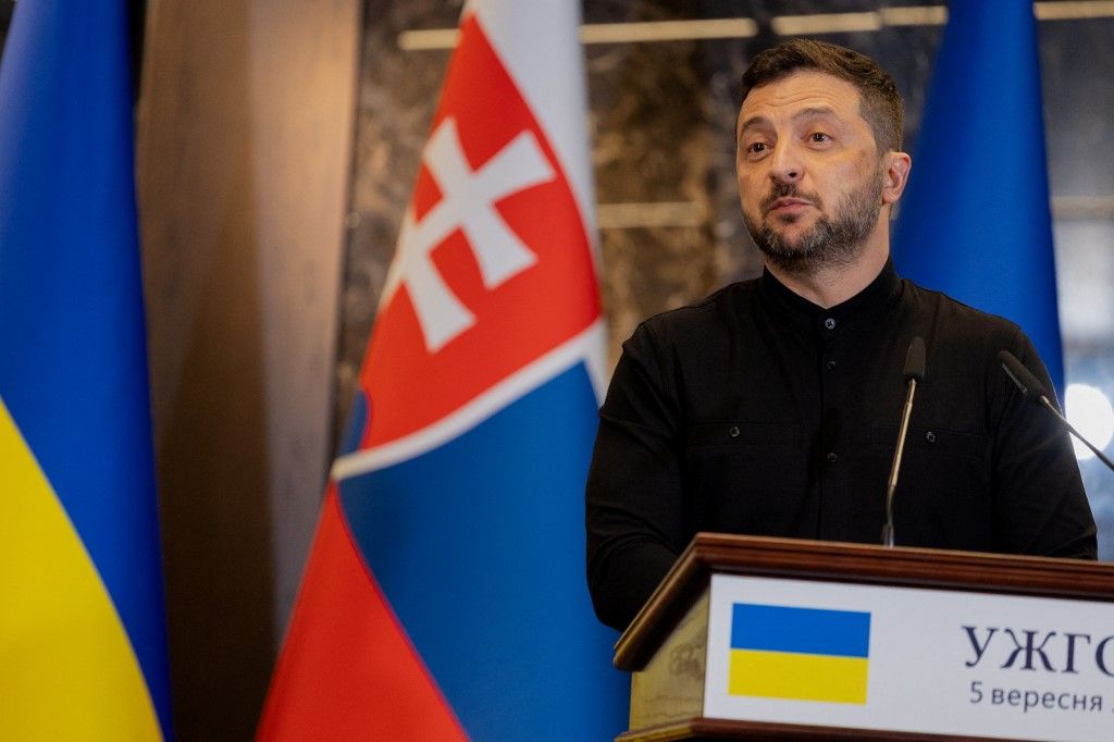 Volodimir Zelenszkij ukrán elnök (Fotó: AFP)