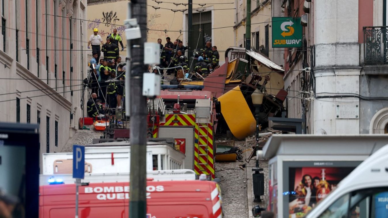 Gloria siklóvasút balesete (Fotó: AFP)