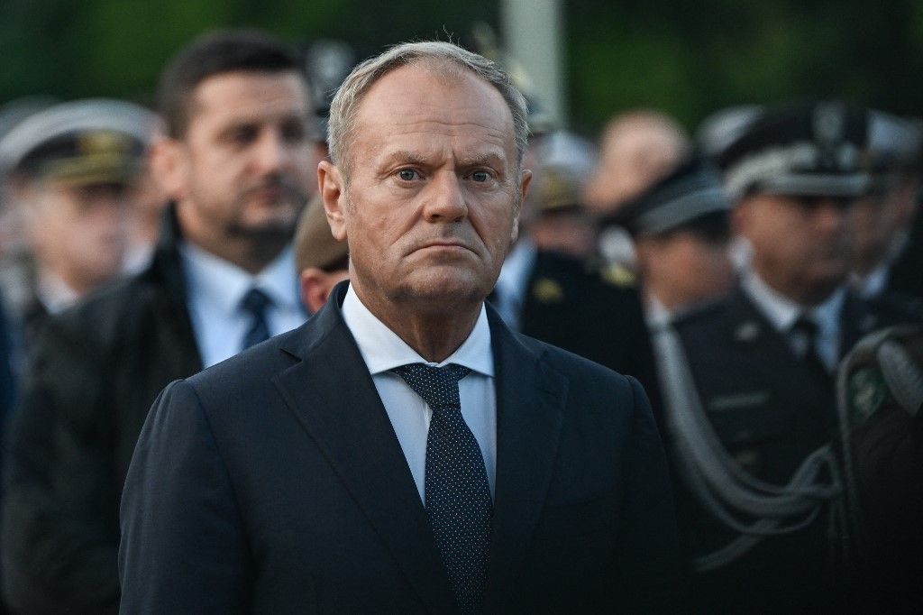 Donald Tusk lengyel miniszterelnök (Fotó: AFP)