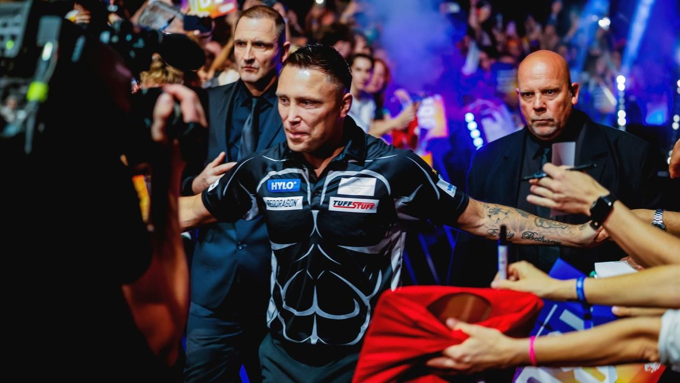 Gerwyn Price vasárnap csak egy meccset játszott, pedig a szurkolók este is nagyon várták őt
