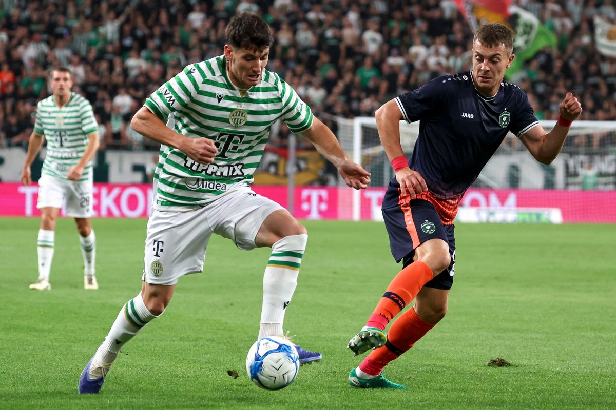 Ötvös Bence (balra) a Ferencváros egyik nagy nyeresége, aki nem csak az NB I-ben jelenthet segítséget a vezetőedző, Robbie Keane számára