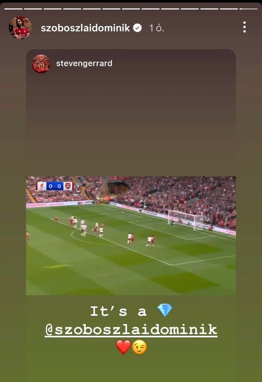 Szoboszlai is megosztotta Gerrard posztját