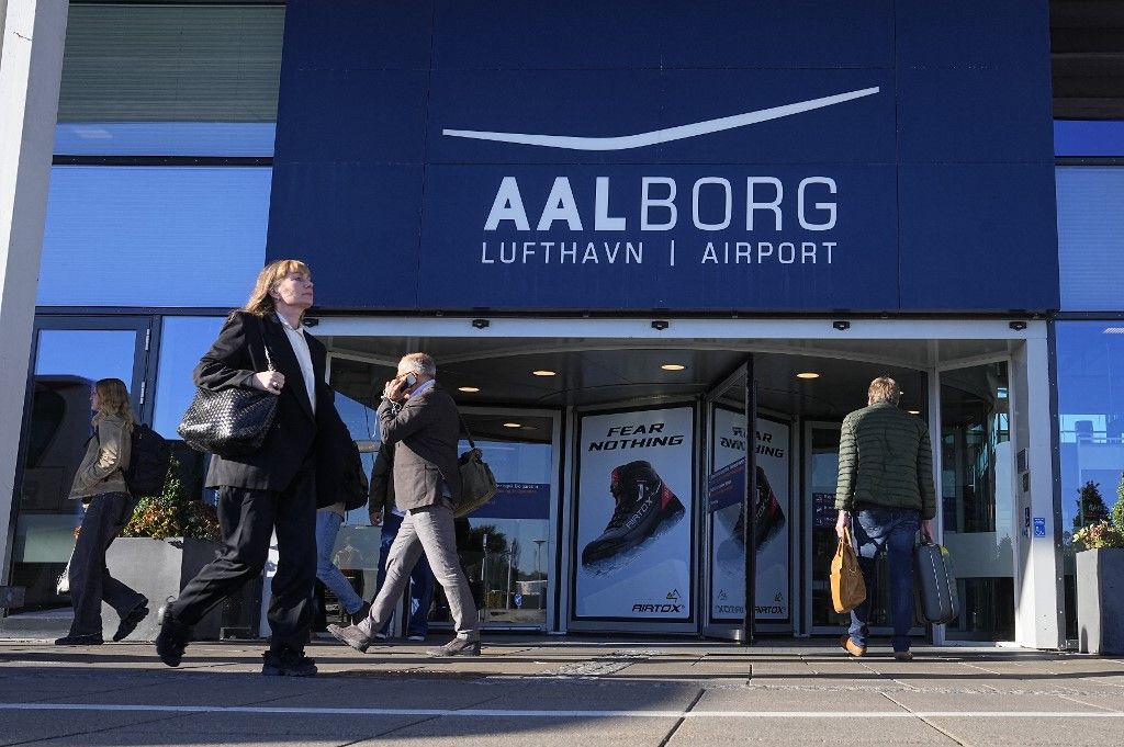 Drónok miatt hatalmas a pánik Aalborg repterénél (Fotó: AFP)