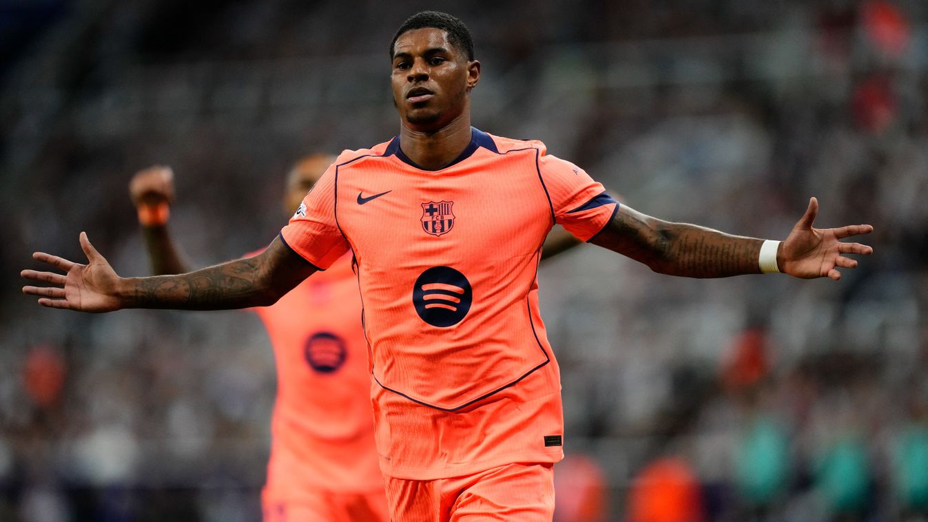 Marcus Rashford előbb fejjel, majd lábbal talált a Newcastle kapujába