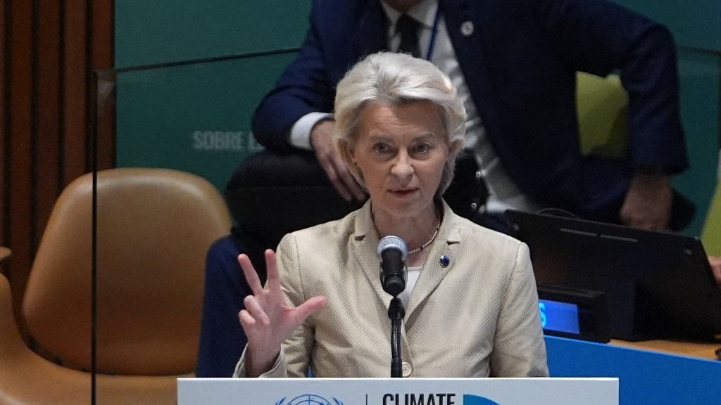 Ursula von der Leyen kiállt Ukrajna mellett (Fotó: Fotó: SELAUK ACAR / ANADOLU)