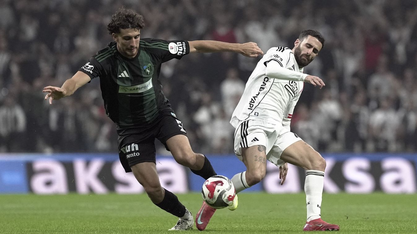 Balogh Botond
ISTANBUL, TURKIYE - SEPTEMBER 29: Besiktas’s Rafa Silva (R) competes against Kocaelispor’s Botond Balogh (L) during the Trendyol Super Lig week 7 match between Besiktas and Kocaelispor at Tupras Stadium in Istanbul, Turkiye, on September 29,
