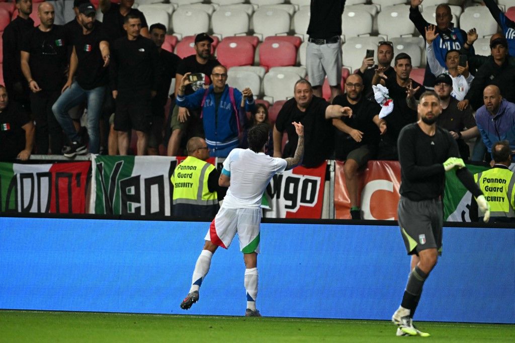 Sandro Tonali ünnepel az olasz szurkolók előtt Debrecenben, de Gennaro Gattuso nem volt elégedett