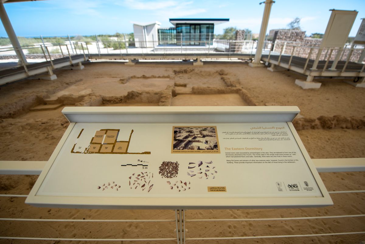 The archaeological  of the 7th-8th century Church and Monastery site on Sir Bani Yas Island, Abu Dhabi. February 5, 2025. Photo credit: Ahmed Ramzan for The National