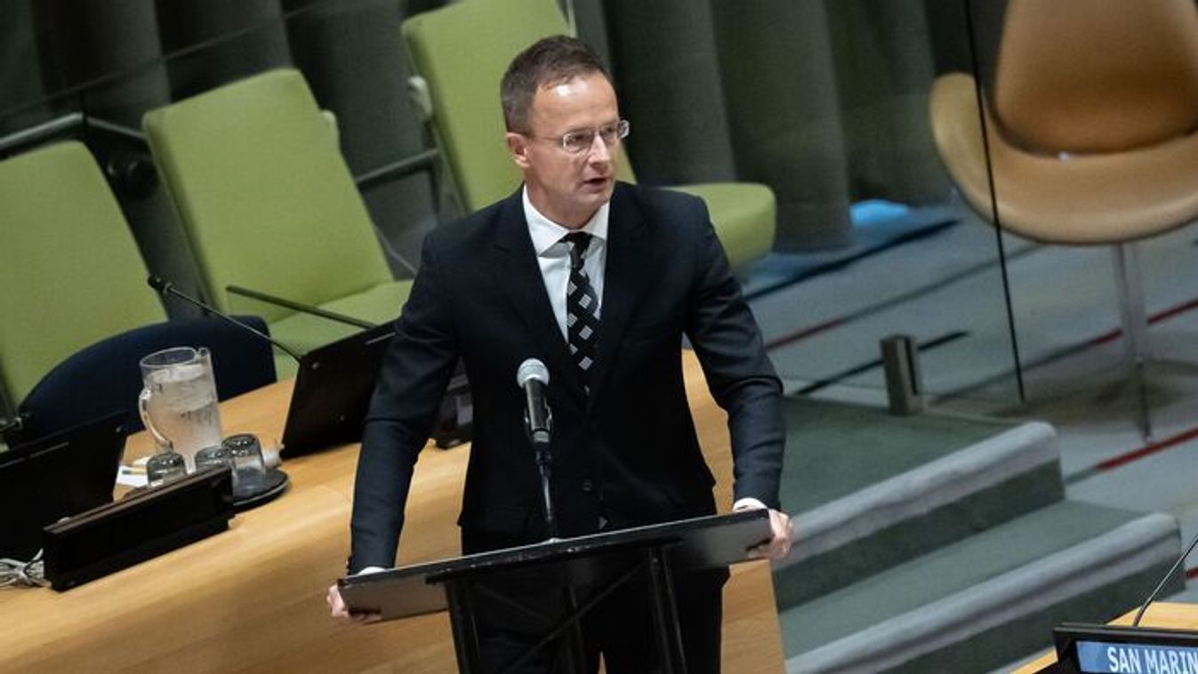 Hungarian Minister of Foreign Affairs and Trade Peter Szijjarto in New York (Photo: MTI)