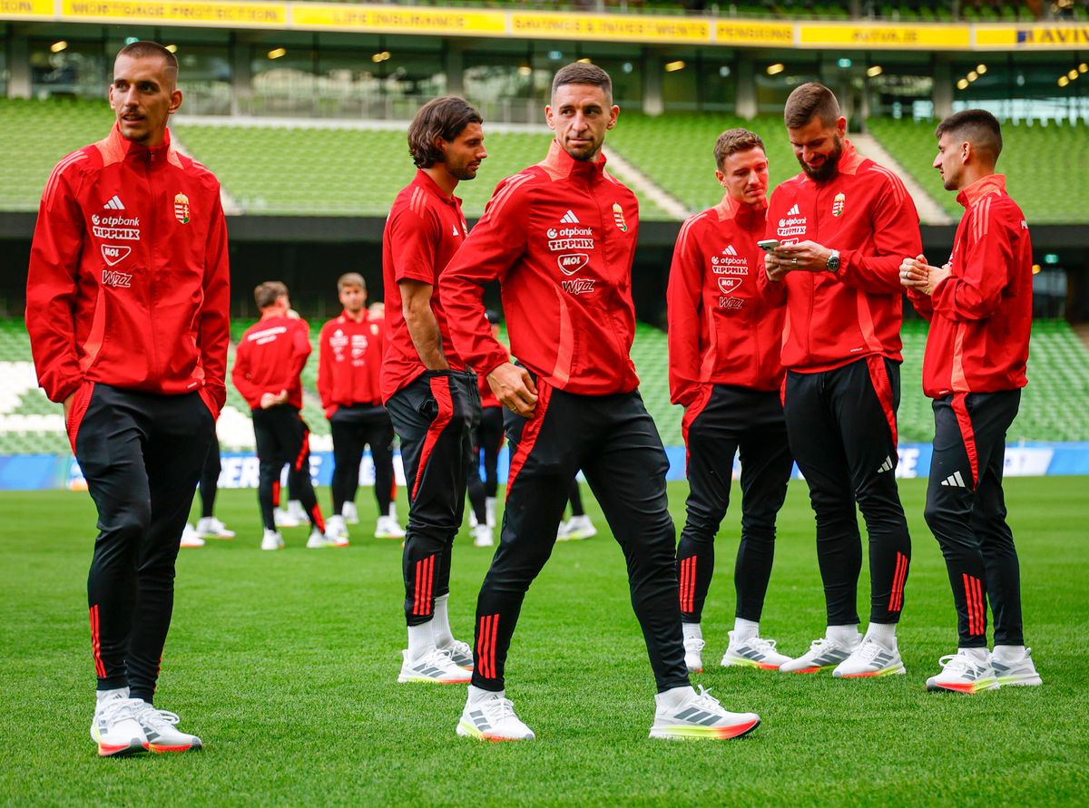Az Írország–Magyarország vb-selejtező előtt a mieink a dublini stadionban