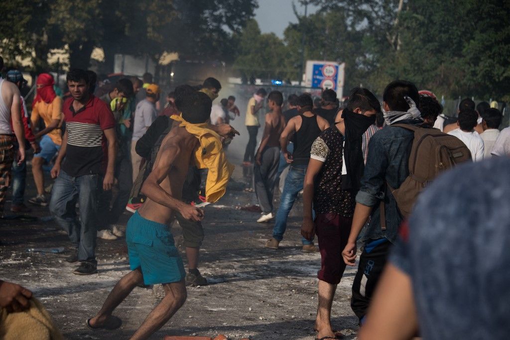 A migránsok Európa felé indultak (Fotó: AFP)