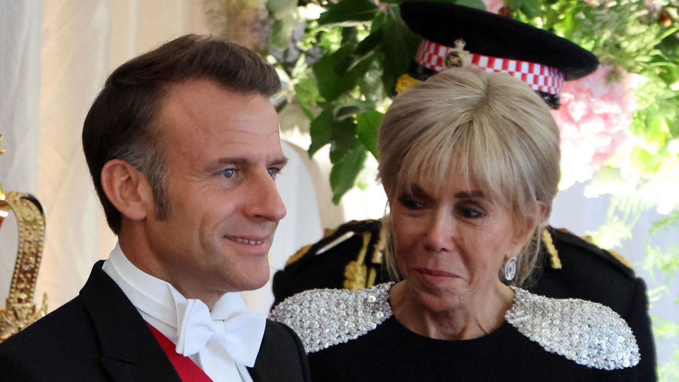 Emmanuel Macron és felesége, Brigitte