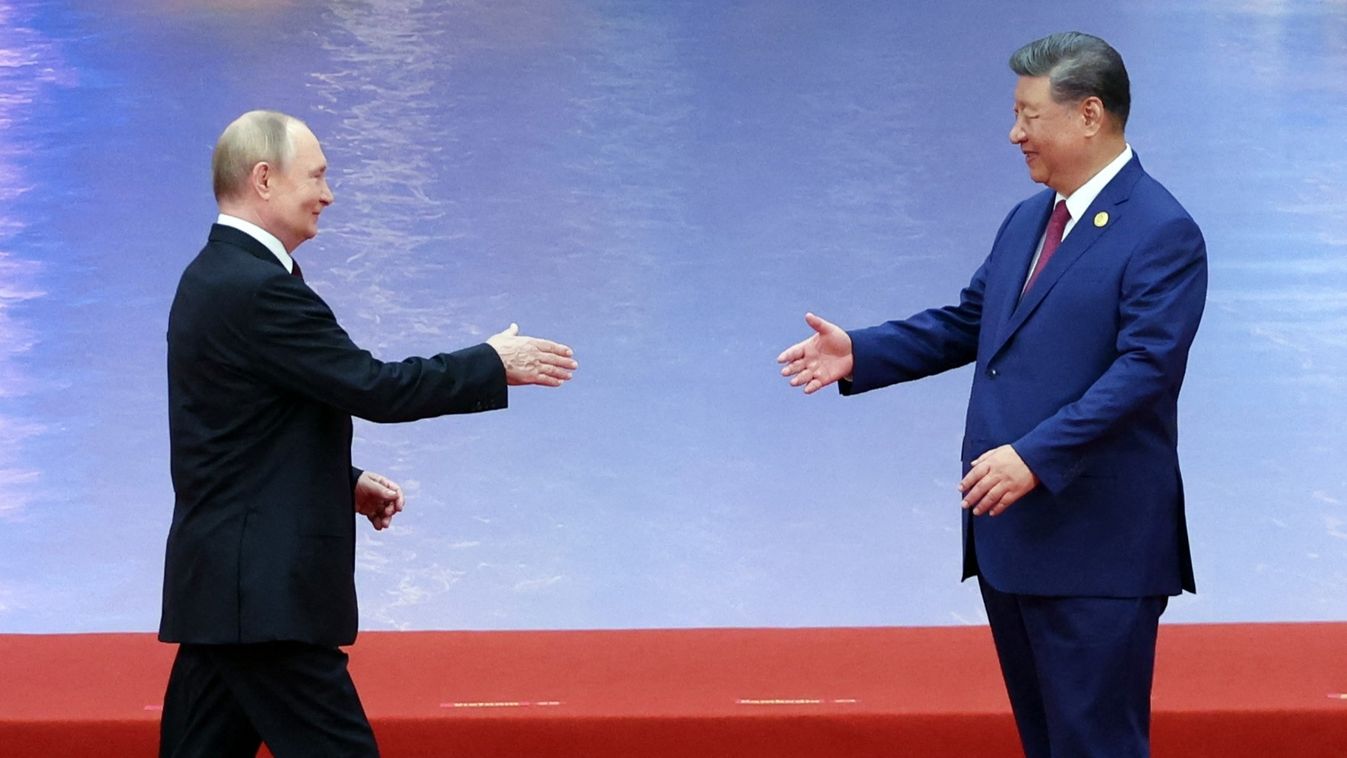 Vlagyimir Putyin és Hszi Csin-ping 