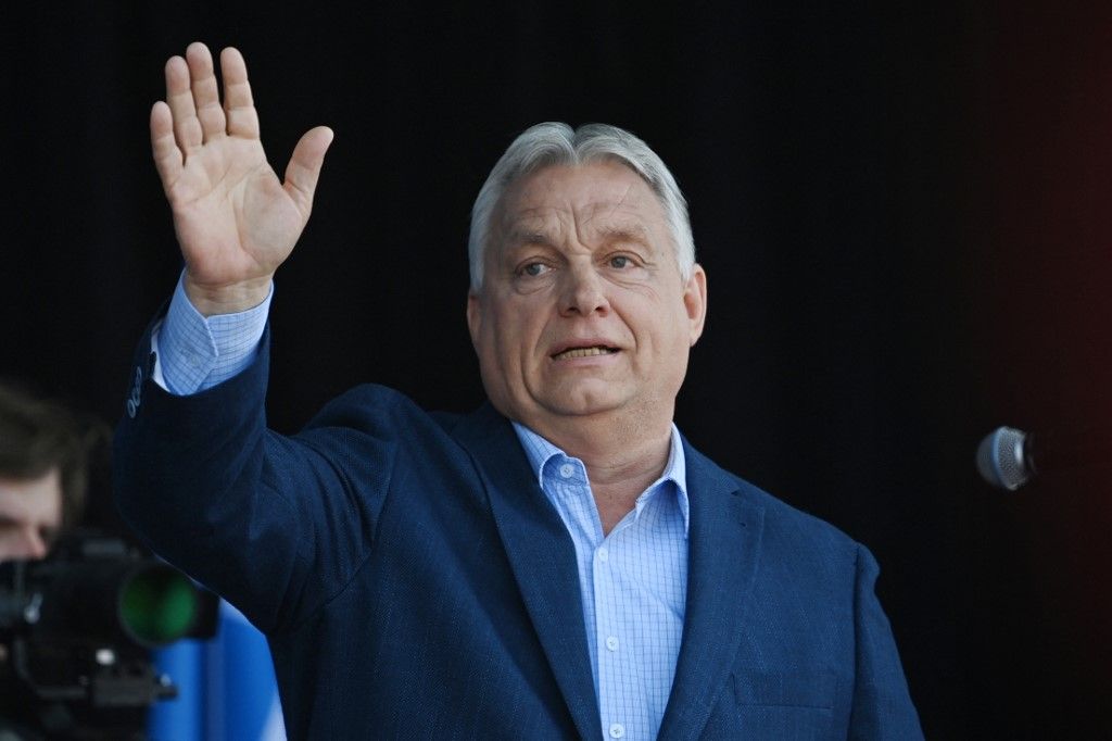 Orbán Viktor mellett az európai politikusok, Svédország miniszterelnöke őrjöng (Fotó: AFP)