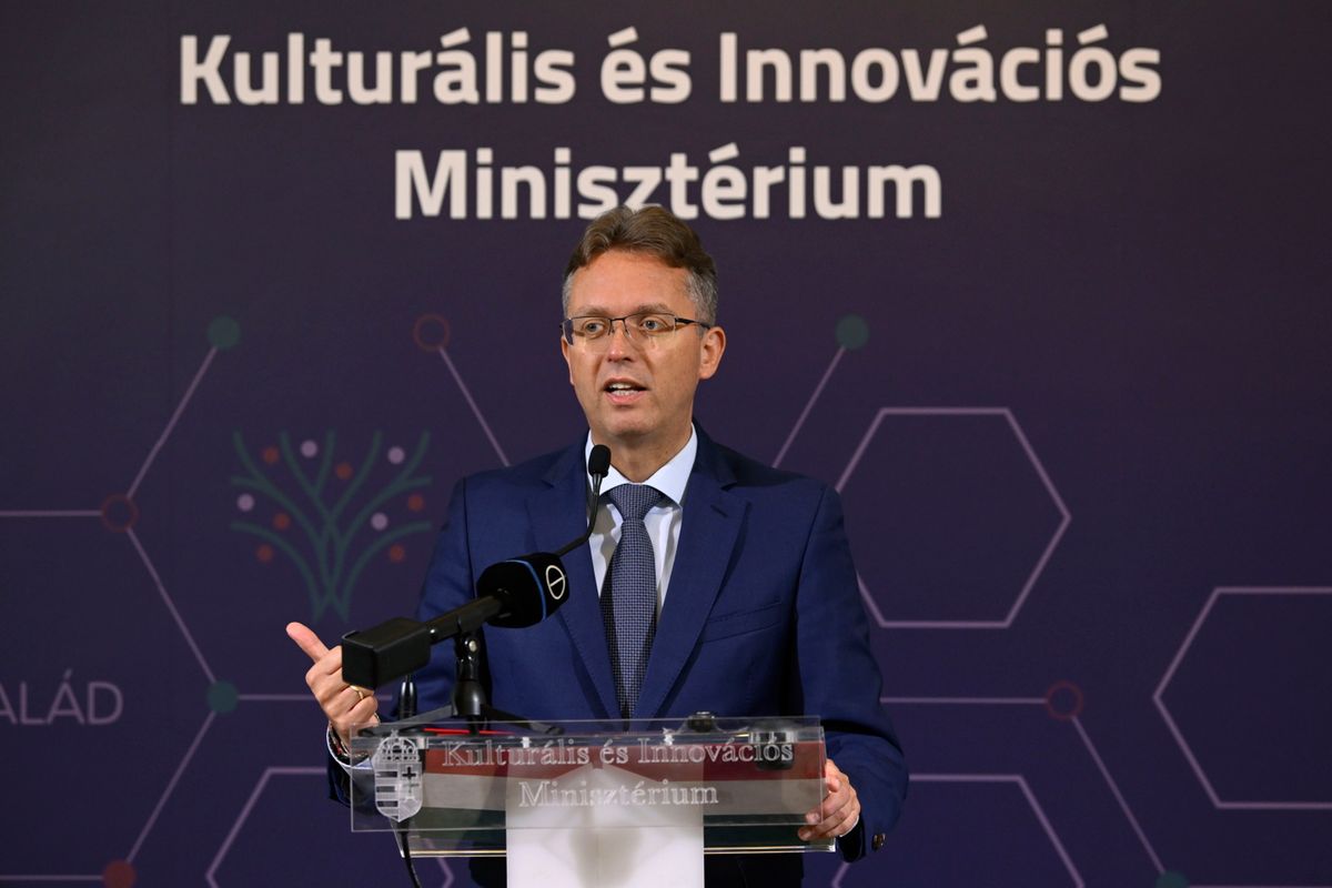 Hankó Balázs kultúráért és innovációért felelős miniszter (Fotó: MTI/Purger Tamás)