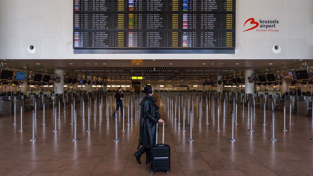 Törlik az összes induló járatot a brüsszeli repülőtéren október 14-én