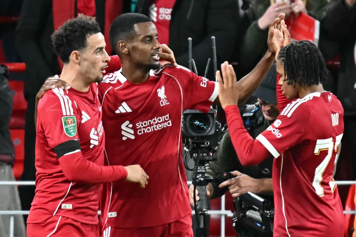 Alexander Isak az első gólját ünnepelhette a Liverpool színeiben