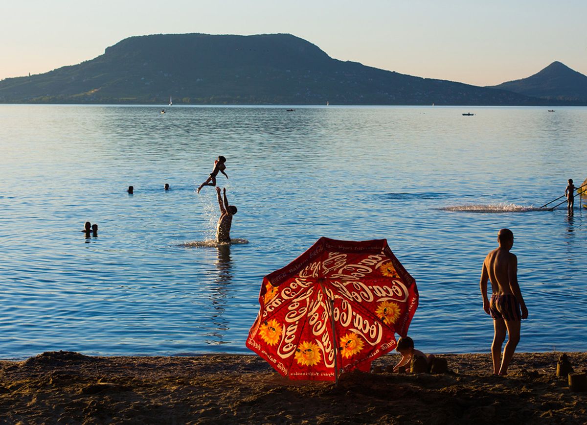 Balaton badacsony a déli pertról fonyód fütdés strand hőség kánikula nyaralás túrizmus 2013 08 01 Fotó: Kállai Márton