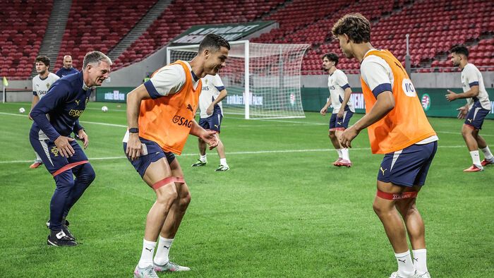 Portugál válogatott edzése
Cristiano Ronaldo
