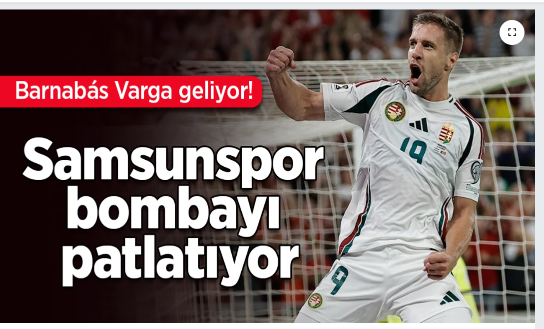 A helyi média biztosra vette, hogy a Samsunspor pénteken bejelenti Varga Barnabás leigazolását