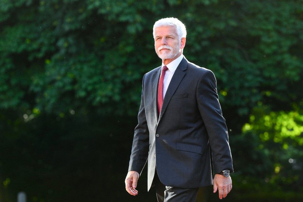 Czech Republic's President Petr Pavel arrives  for a social dinner at the 'Huis ten Bosch' Royal Palace during a North Atlantic Treaty Organization (NATO) Heads of State and Government summit in The Hague, on June 24, 2025. NATO leaders hold a two-day summit on June 24 and 25 in The Hague. (Photo by JOHN THYS / AFP)