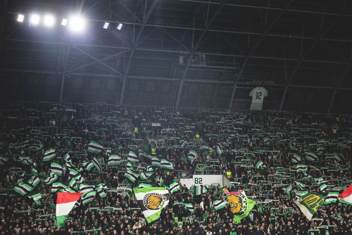 A szurkolók végig a Ferencváros mögött álltak csütörtök este
