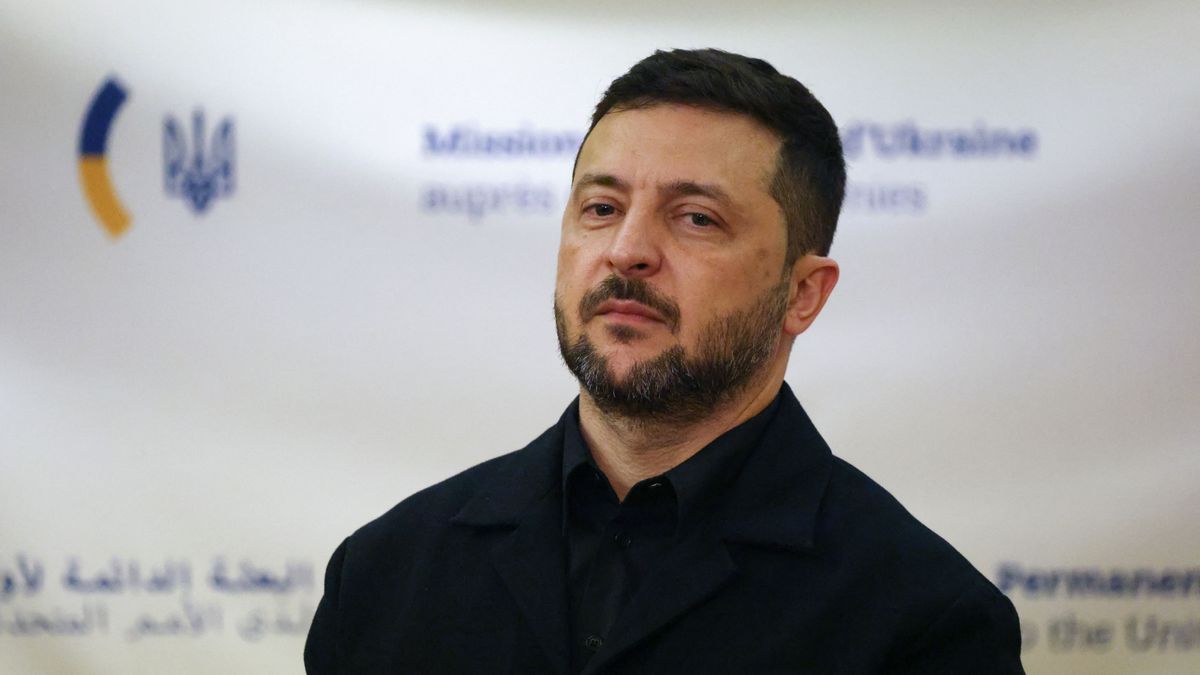 Volodimir Zelenszkij (Fotó: LUDOVIC MARIN / AFP)