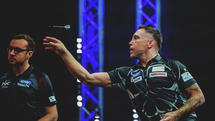 Gerwyn Price pár perccel a Luke Littler elleni negyeddöntője előtt visszalépett Hungarian Darts Trophyn 
