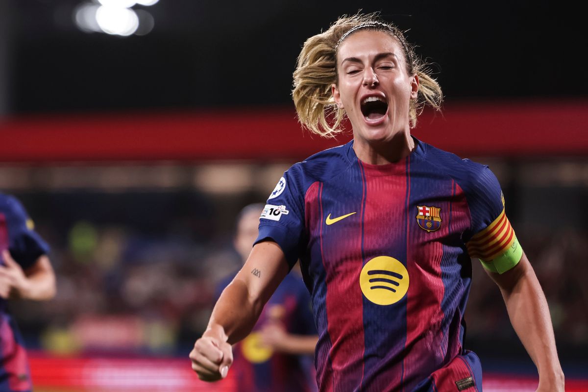 October 7, 2025, Sant Joan Despi, Barcelona, Spain: Alexia Putellas Segura of FC Barcelona celebrates a goal during the UEFA Women’s Champions League 2025/26 League Phase MD1, football match played between FC Barcelona and FC Bayern Munchen at Johan Cruyff Stadium on October 07, 2025 in Sant Joan Despi, Spain. (Credit Image: © Javier Borrego/AFP7 via ZUMA Press Wire)