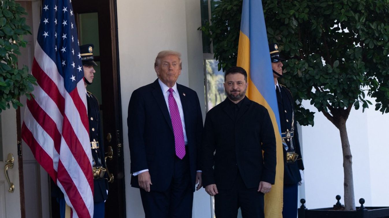 Donald Trump amerikai elnök és Volodimir Zelenszkij ukrán elnök (Fotó: AFP)