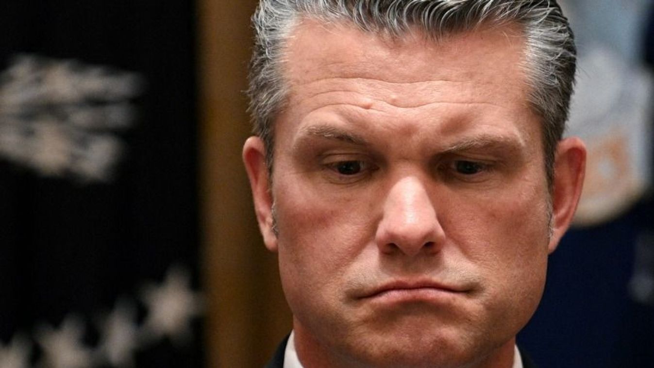 Az amerikai hadügyminiszter, Pete Hegseth (Fotó: AFP)