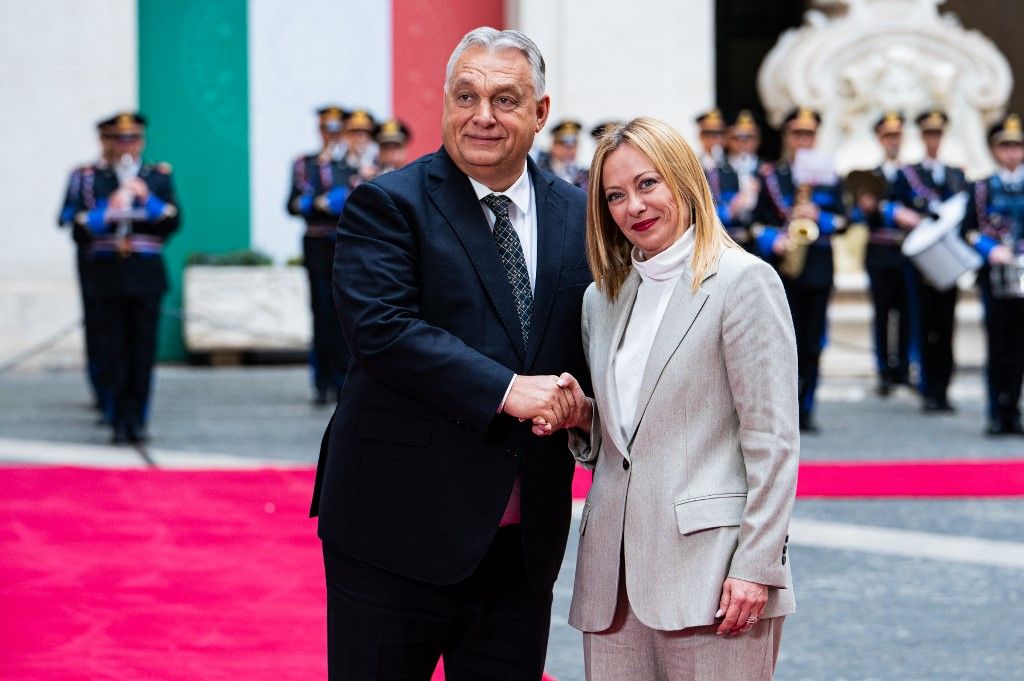 Orbán Viktor Giorgia Melonival is találkozott