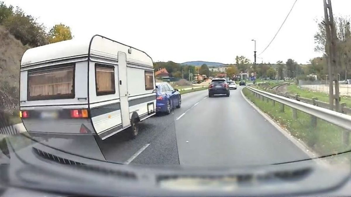 Elgurult a gyógyszere a lakókocsis audisnak, ámokfutásba kezdett a főúton + videó
